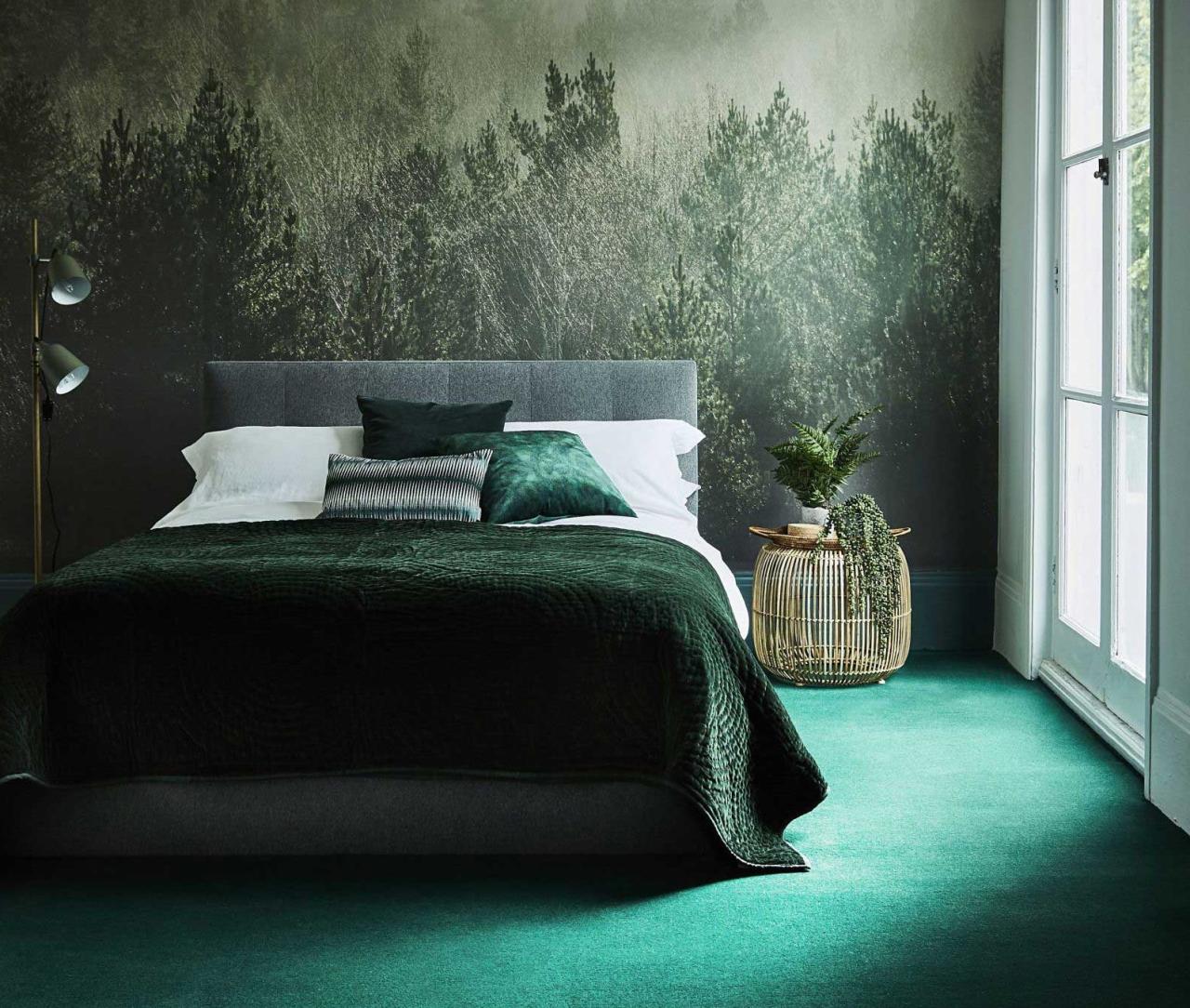 Green bedroom awesome