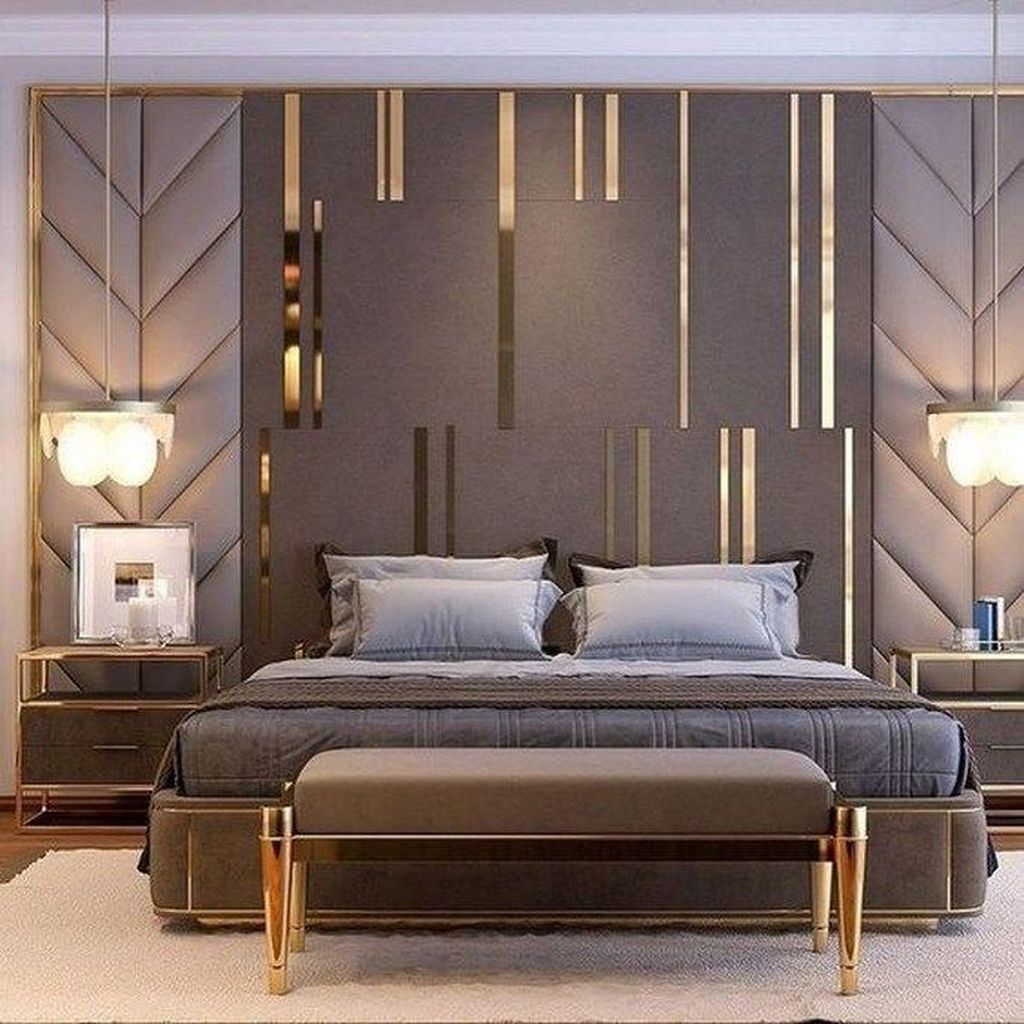 Bedroom luxury bedrooms luxurious master decor designs apartment elegant modern detail interior gray decorating tufted fancy rooms house wall bed