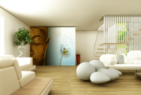 Zen interior inspired room garden japanese style house decor living interiors designs indoor modern homes beautiful oriental inside meditation nature