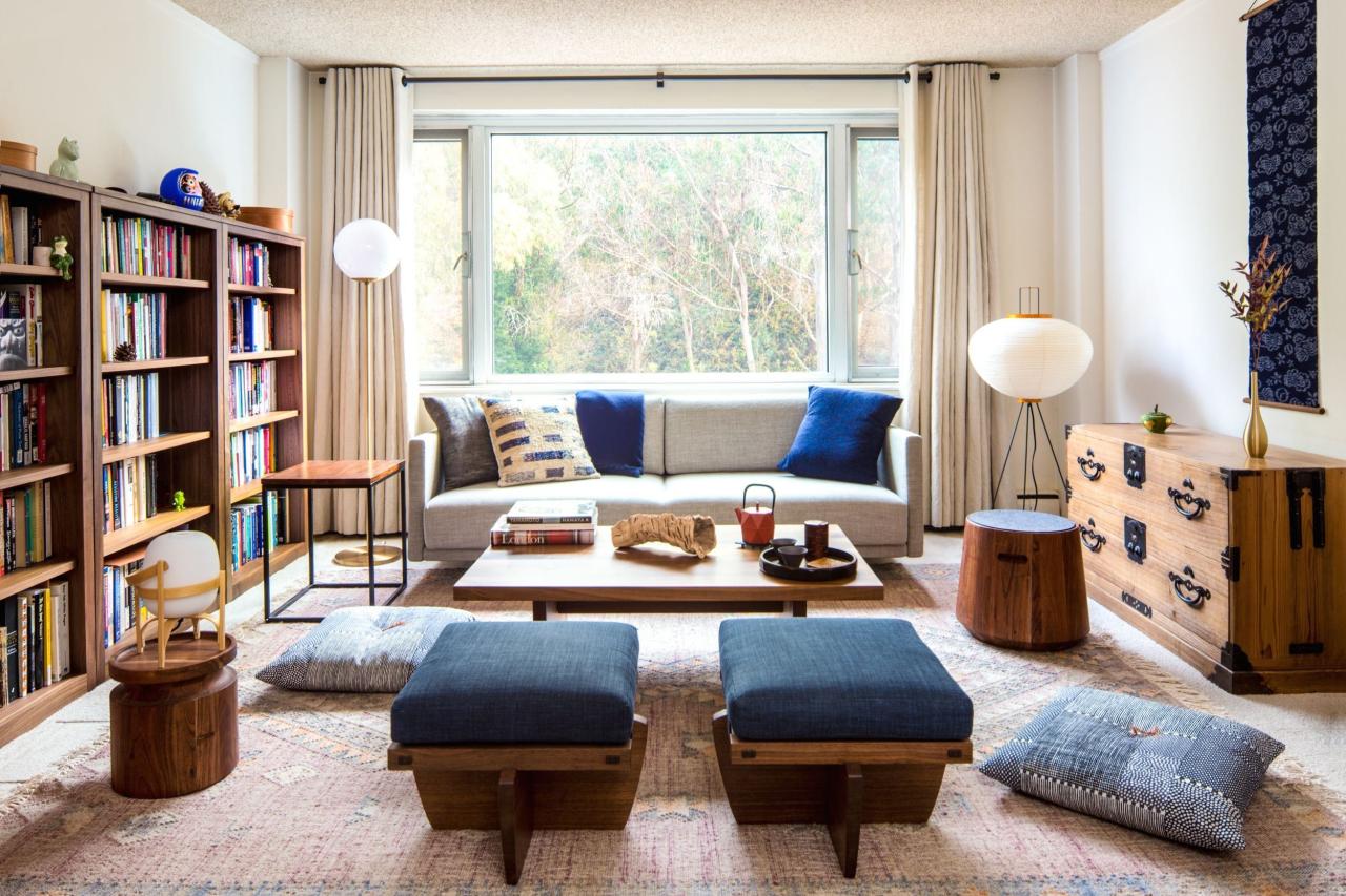 Japanese Inspired Living Room