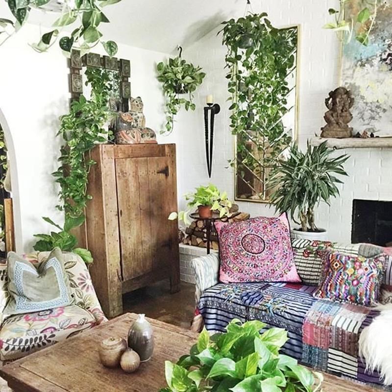 Urban Jungle Living Room Design Ideas for Greenery Lovers