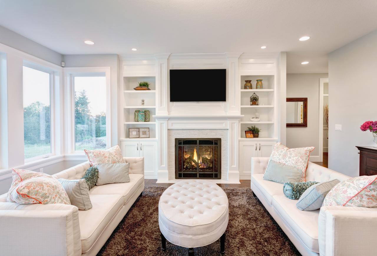 Living Room Design With Fireplace