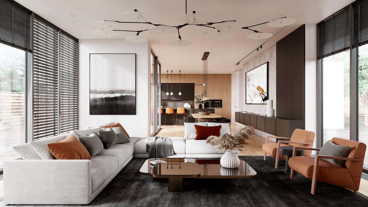 3D Living Room Design