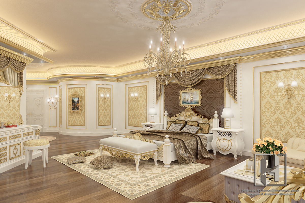 Classic bedroom interior traditional style