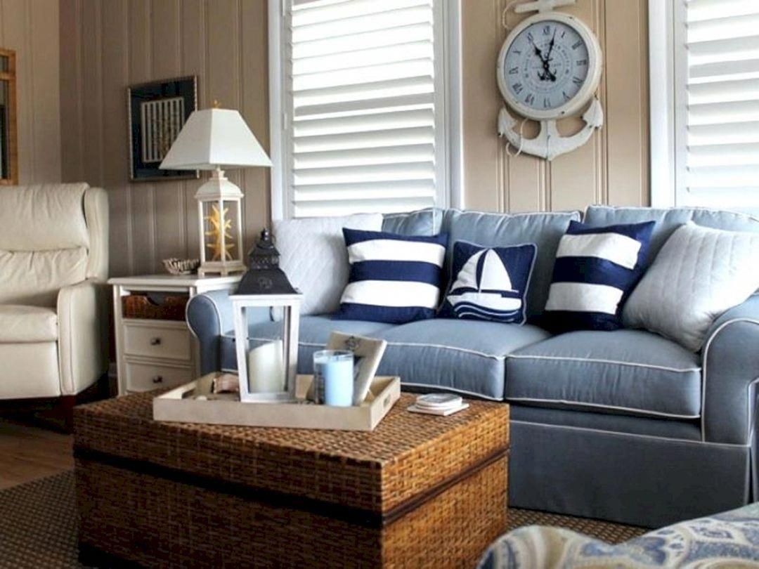 Interiors coastal beach decor turquoise living room house nautical florida interior decorating furniture grey themed color open rooms chic beautiful