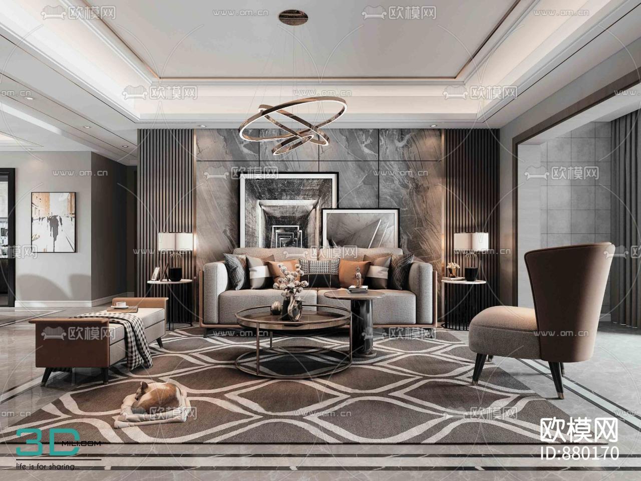 Room living 3d model models interior cgtrader downloadfree3d livingroom leave