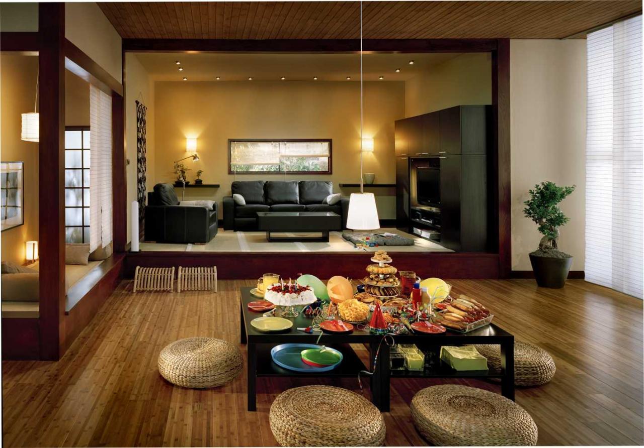 Japanese Inspired Living Room