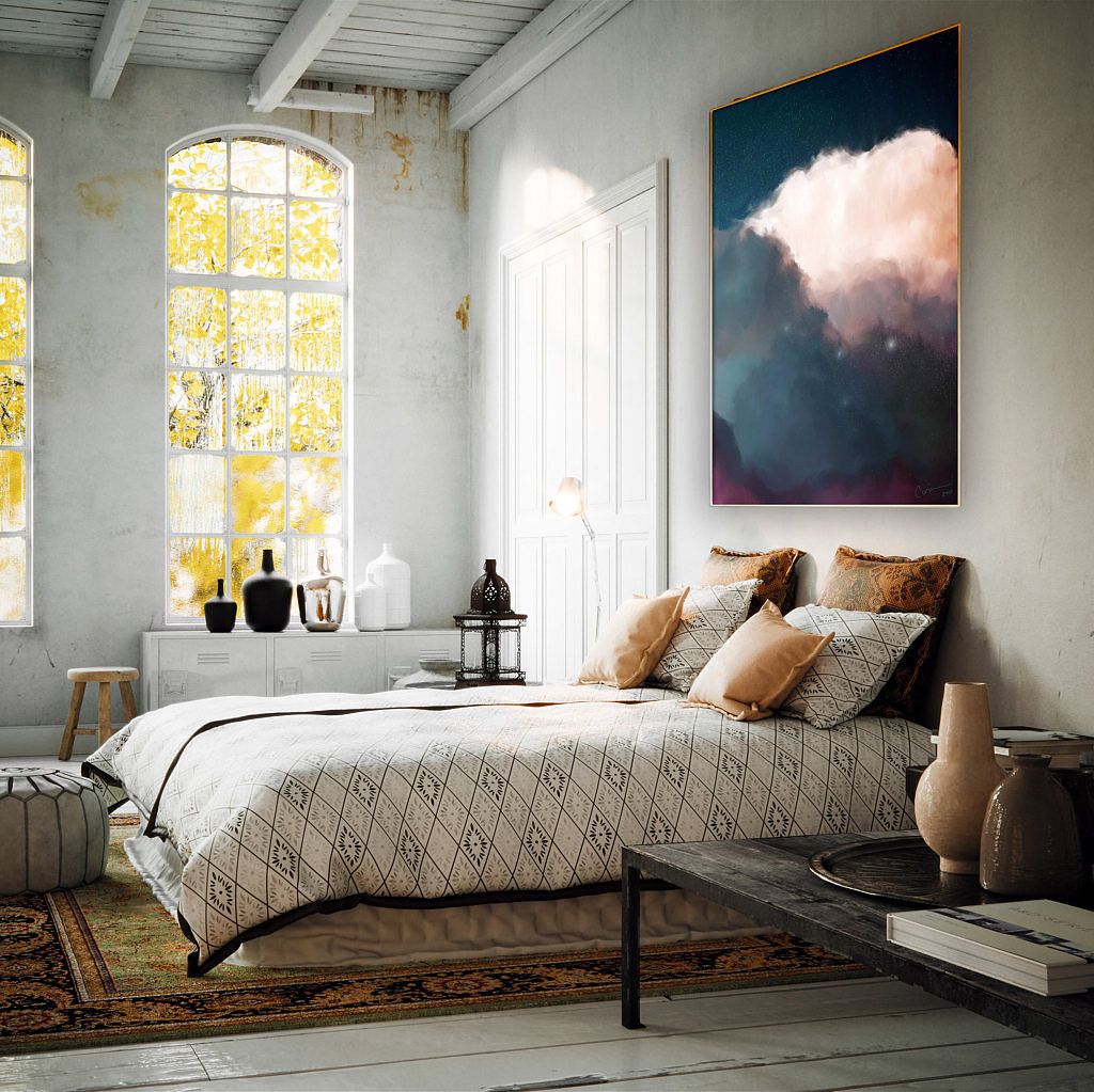 Modern Art Inspired Bedroom Decor