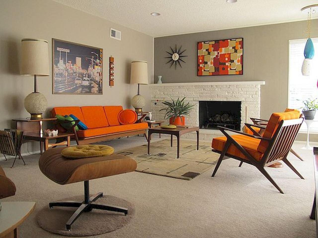 Retro Modernism: Blend of Vintage and Contemporary Living Room Design Ideas