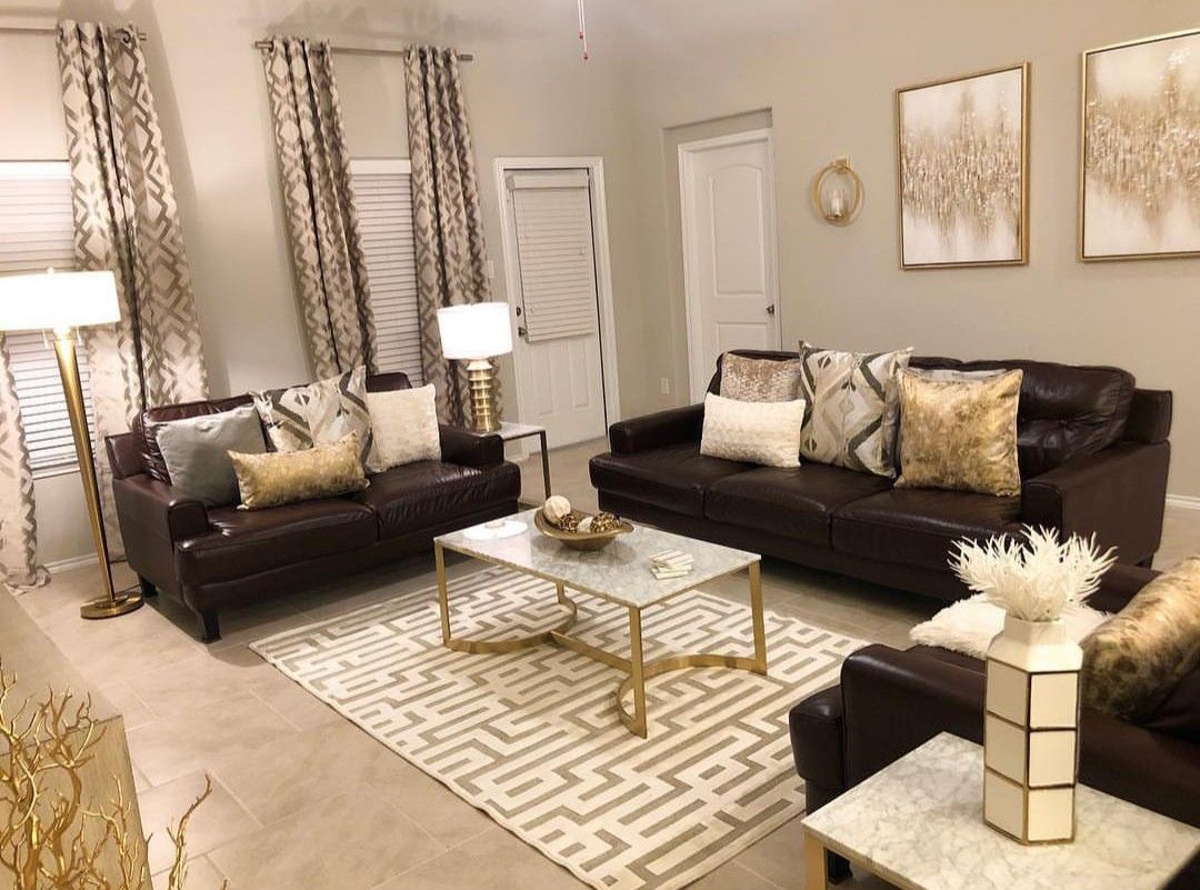 Living room yellow gold brown walls rooms adeeni group interiors colors sonoma residence designs decorating paint sunny treats delicious inspired