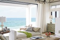 Living room coastal southern colorful color vintage bright credit look