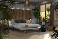 Urban Jungle: Tropical-Inspired Bedroom Decor with Greenery