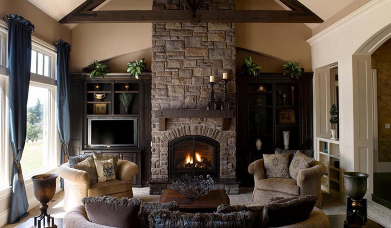 Fireplace corner living room stunning magzhouse