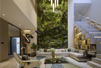 Urban Jungle Oasis: Greenery and Nature in Living Room Design Ideas