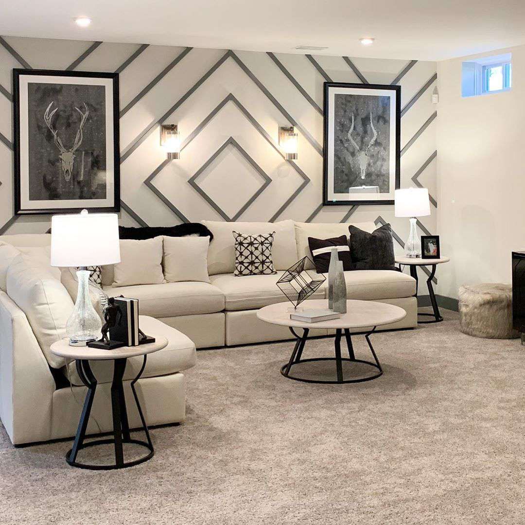 Room living wall simple decor modern decorating sofa interior ambience nice