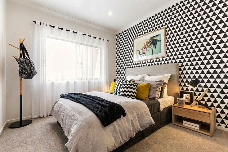 Bold Geometric Patterns for a Modern Bedroom Look
