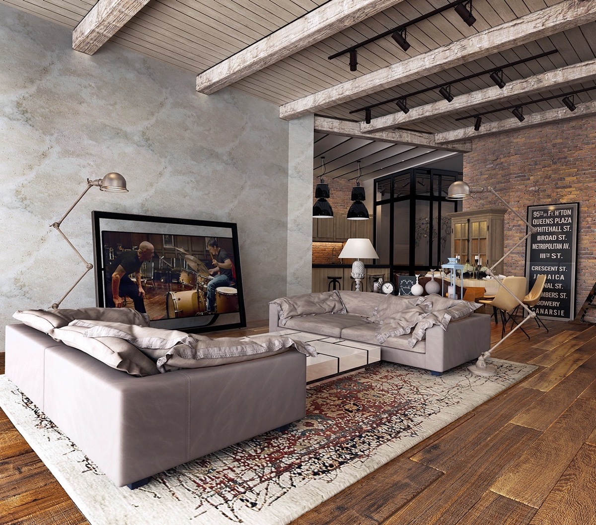 Industrial room living interior designs will breath irresistible away take spectacular inspire source