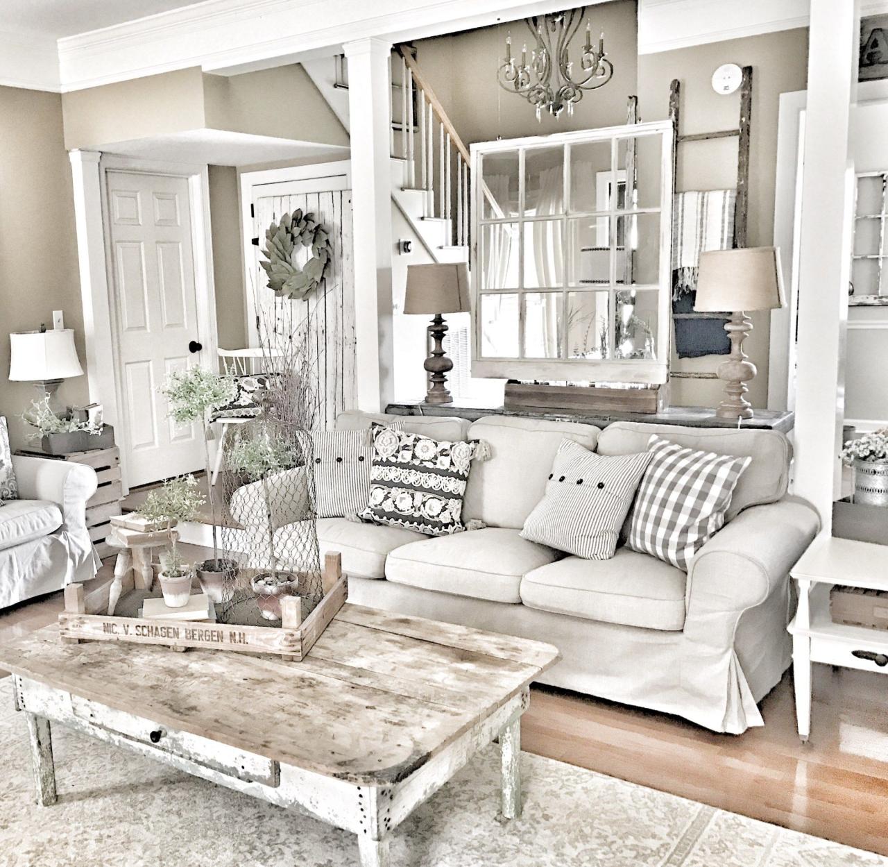 Room rustic living chic cozy decor details neutral country furniture decorating great color forestry elegance simple looks