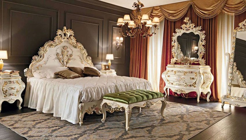 Bedroom homebnc provincial beams stylowi upholstery pigpen swojej