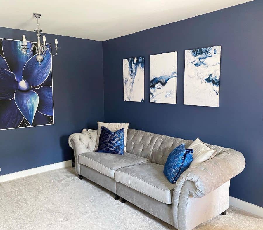 Grey Blue Living Room