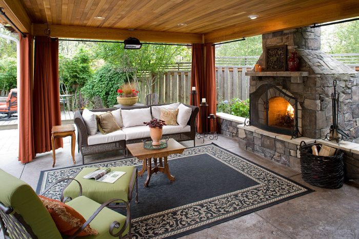 Fireplace pergola deck landscaping minneapolis patios shelter southviewdesign cedar travertine arbor mn