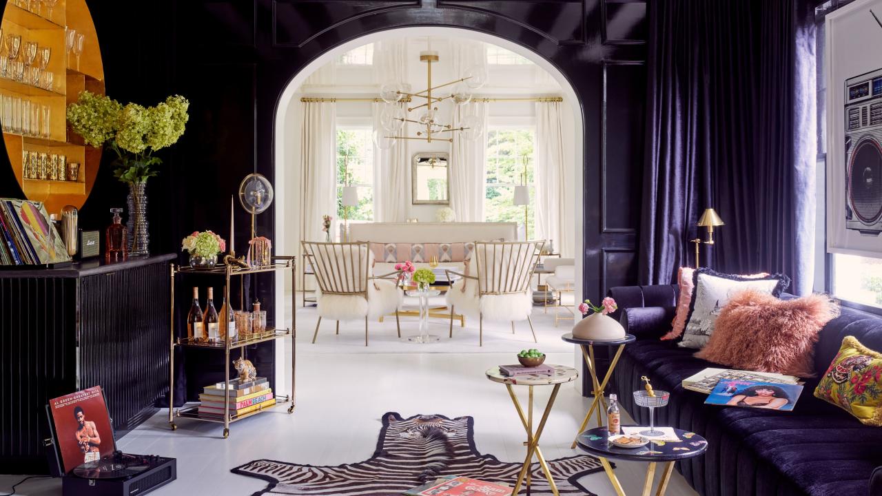 Hollywood Regency Living Room Design Ideas for Glamorous Interiors