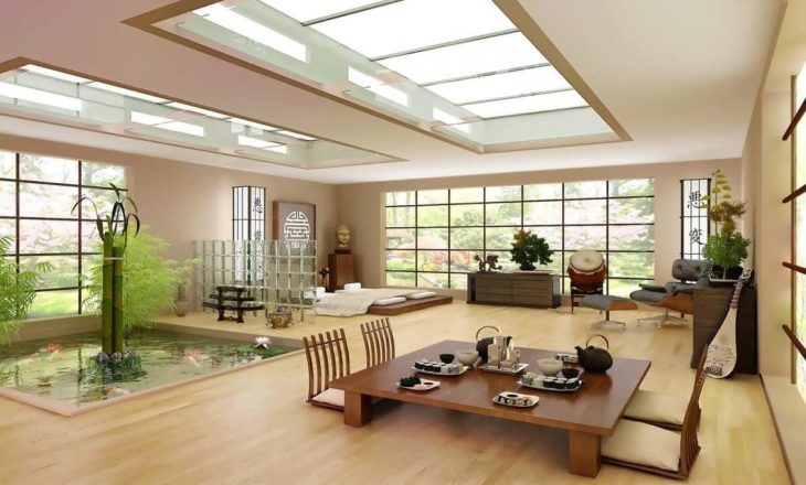 Japanese room living style interior decoration relaxing