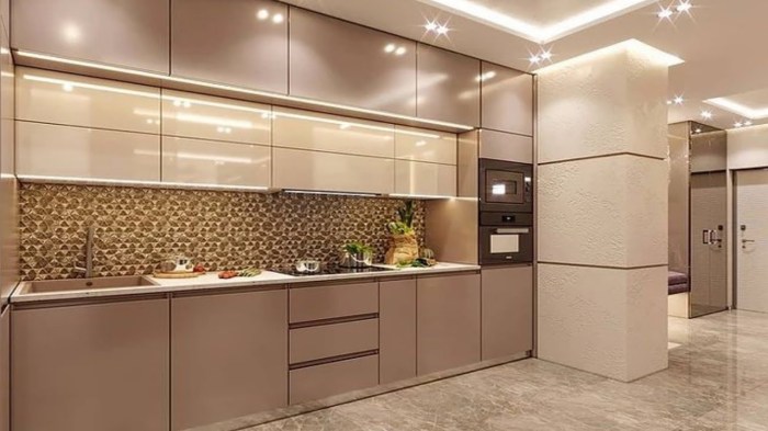 Kitchen modular latest color catalogue shaped pink