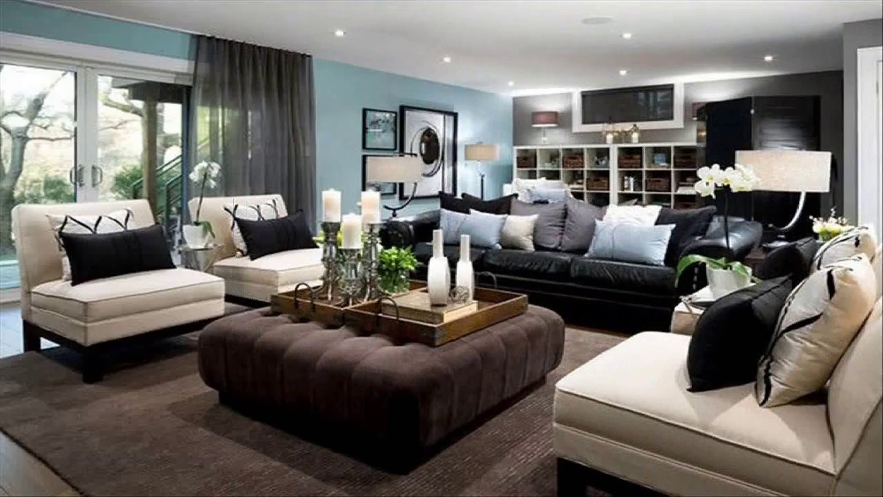 Brown And Black Living Room