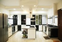 Kitchen modular straight acrylic indian parallel laminated glossy kitchens finish cabinets cabinet small interior india designs layout granite price unit