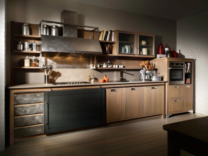 Designing a Modular Kitchen with Industrial Chic Style