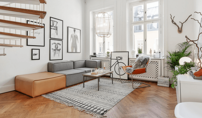 Living room scandinavian ads simplicity functionality
